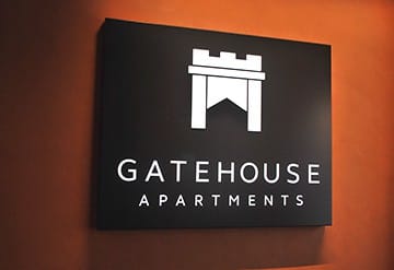 Gateway Apartments, Southampton - reception sign