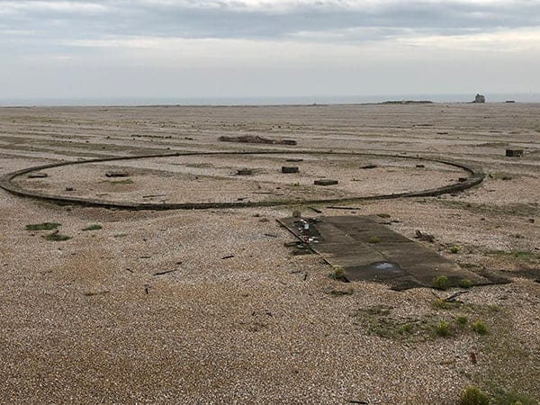 Views across the shingle at Orford Ness