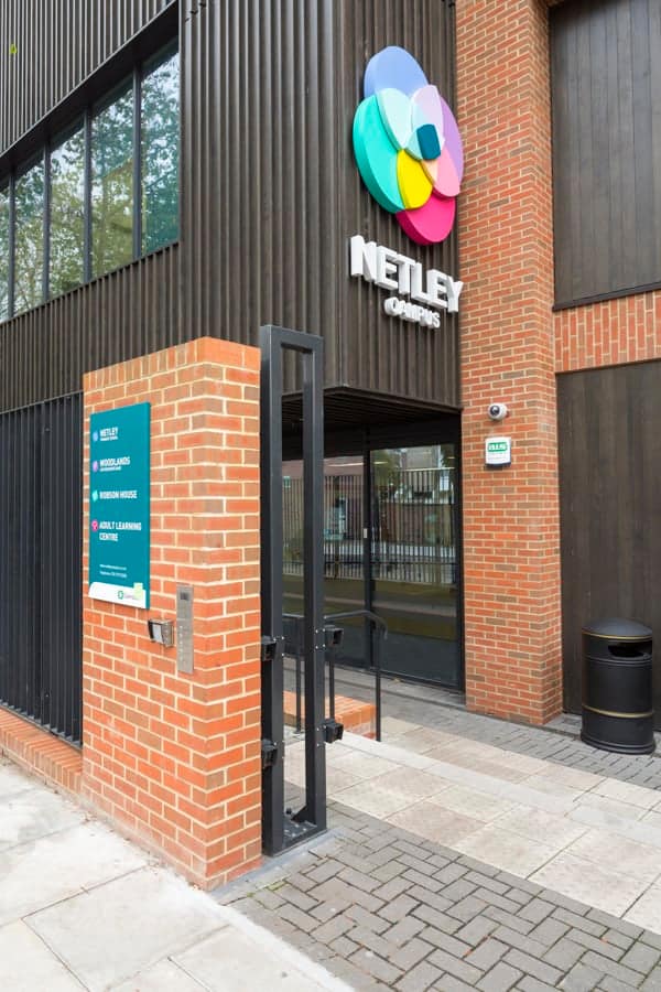 Main entrance to Netley Campus